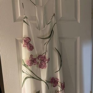 Saved by the dress white/ floral shirt dress. Size Large